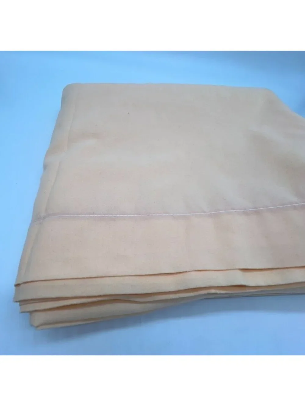 Vintage Cannon Fieldcrest Peach No Iron King Flat Sheet Yellow Solid Bedding